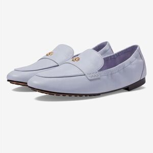 Tory Burch Ballet Leather Loafer in Lavender, New, Size 8
